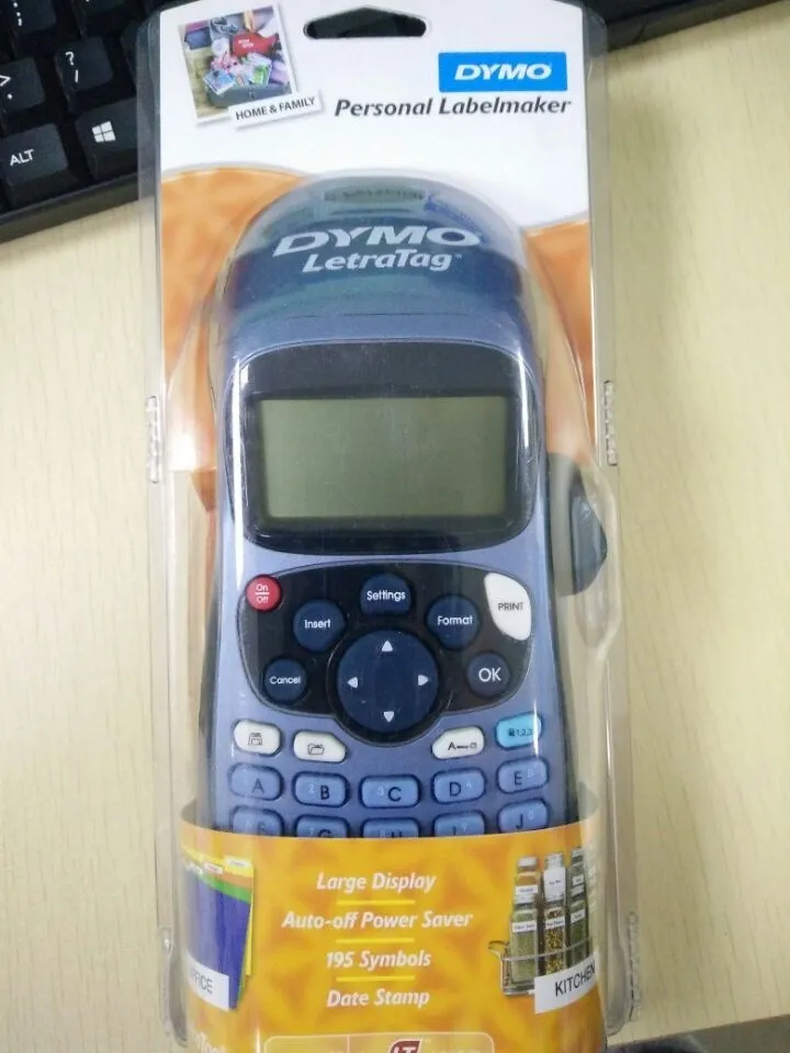 LT-100H English hand-held portable label printer LetraTag Plus LT-100H 21455 Handheld Lab stickers label printer For DYMO LT-100