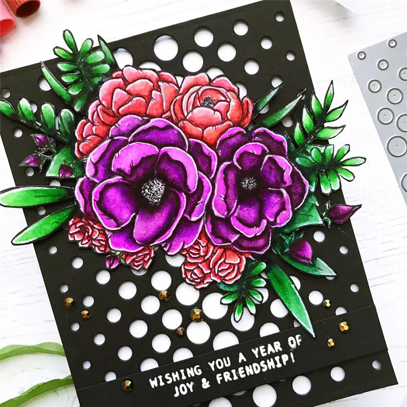 

DiyArts Basic Metal Cutting Dies for Background Dies Scrapbooking for Frame Card Making 2019 New Crafts Die Cut Album Embossing
