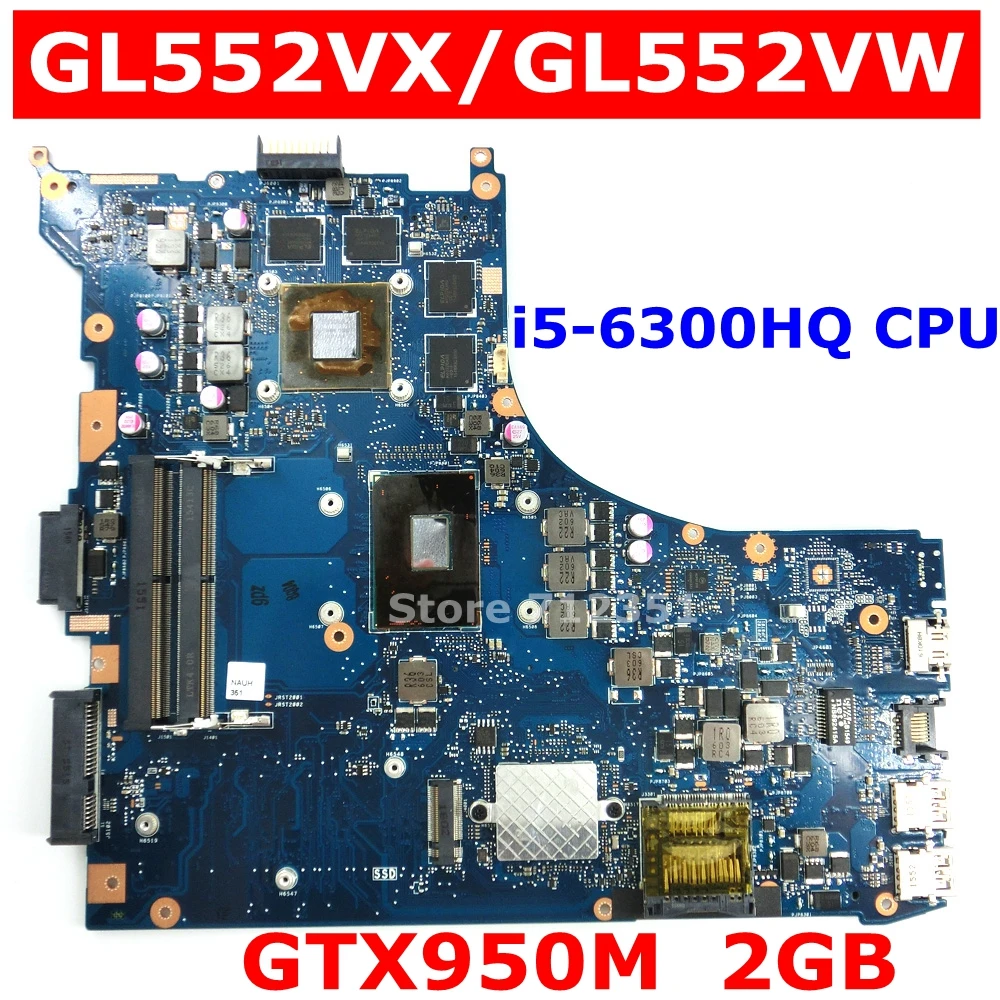 GL552VX материнская плата i5-6300HQ Процессор GTX950M 2 ГБ для ноутбука ASUS ROG GL552VW GL552VX GL552V ZX50V материнская плата для ноутбука GL552VX материнская плата