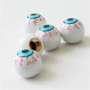 

High Quality Car Bicycles Motorcycles Eye Ball Tire Valve Caps Stem Wear-resistant Elaborate ABS Valve Caps Car-styling 4pcs/lot