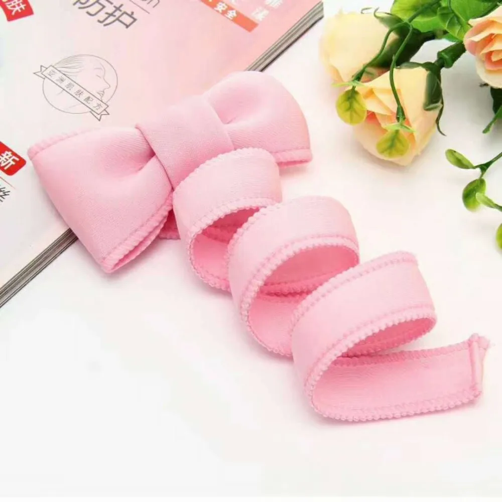 Fashion kids infant child girls head wraps tiara elastic ribbon headband satin big bows headwrap hair bands Accessories For Party (12)