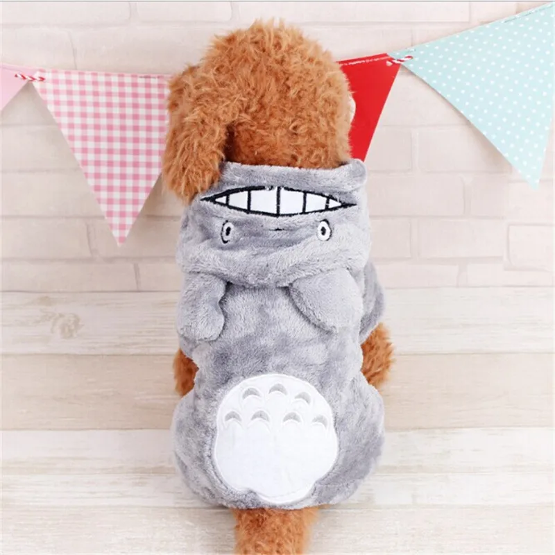 Winter Pet Clothes for Dog Coats Cosplay Cartoon Totoro Costumes