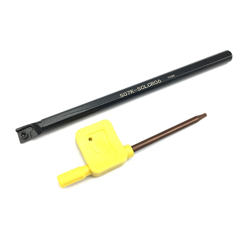 

1PC S07K-SCLCL06/S07K-SCLCR06/S08K-SCLCL06/S08K-SCLCR06 high quality Internal turning tool holder SCLCL/R CNC lathe