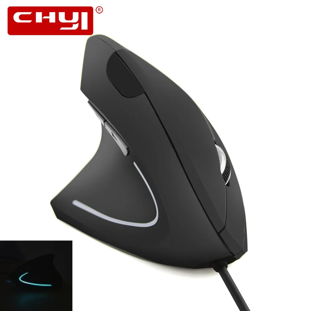 USB Ergonomic Vertical Mouse 3200 DPI Left Hand Wired Optical Mause
