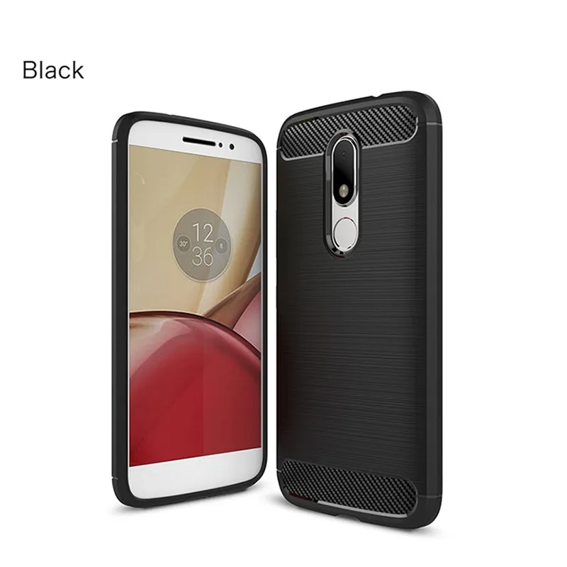 Чехол для телефона Moto X4 E3 E4 G4 G5 G5s Plus углеродное волокно текстура матовый Мягкий