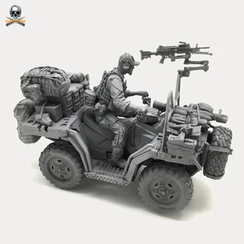 

American Navy SEALs Man and Terrain Vehicle(C Set) 1/35 Resin Model DXC-05