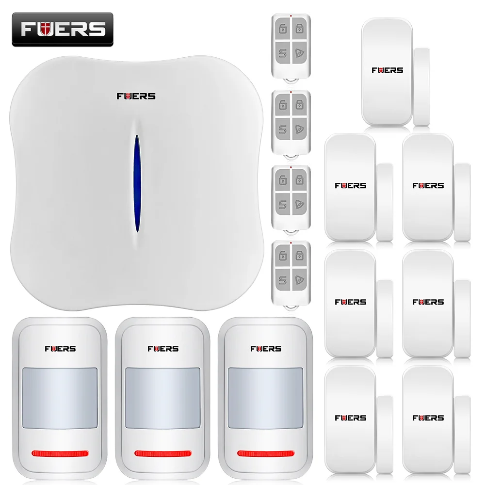 

KERUI W1 WIFI PSTN Home Security Burglar Alarm System Smart Alarm Cellphone APP Control Voice Prompt Alarm Systems with Camera