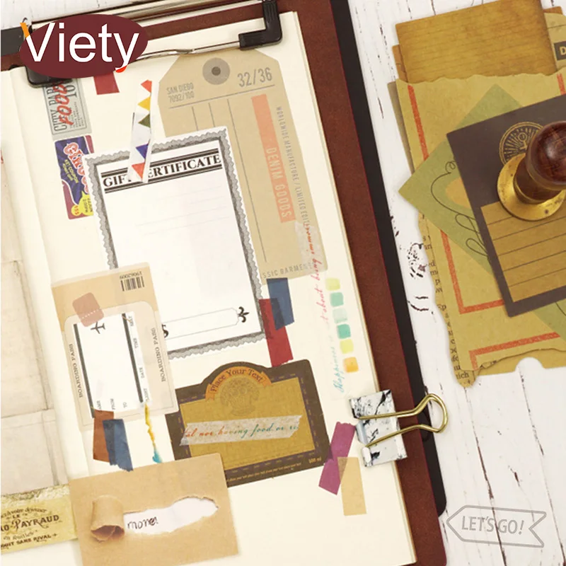 

32 Pcs/bag Vintage Memories note student memo pad planner sticky note paper sticker kawaii stationery pepalaria office