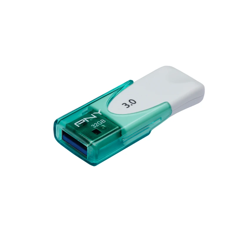 Pny Attache 4 3 0 32 ГБ (3 1 Gen 1) разъем USB тип A 80 МБ/с. Tapa Verde Blanco | Компьютеры и офис