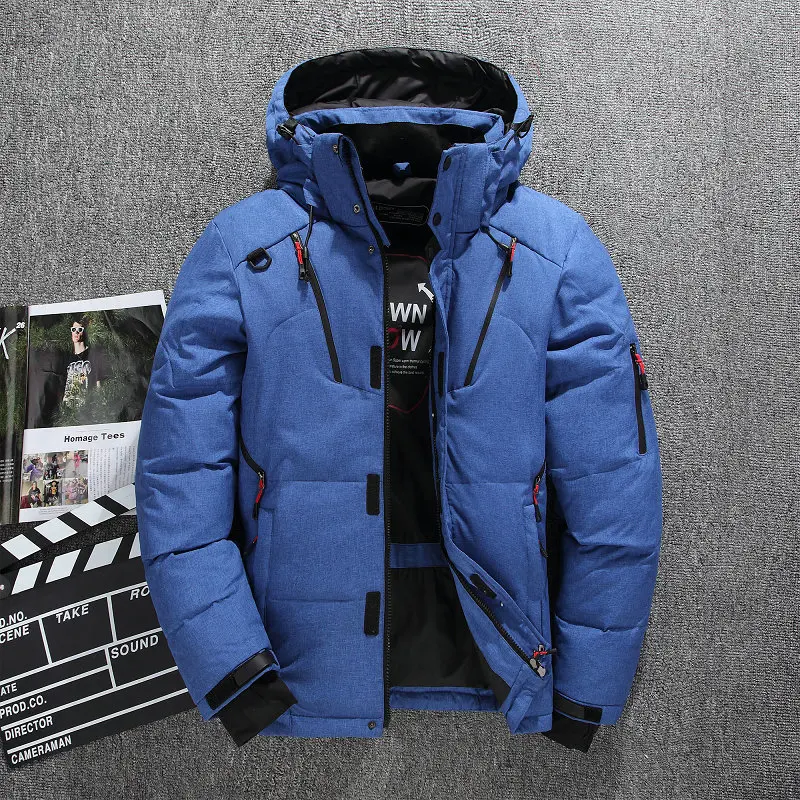 Kopen Dikke Warme Winter Jas Mannen Hooded Ongedwongen Outdoor Man Down Jas Parka Mode Windjack Heren Overjas