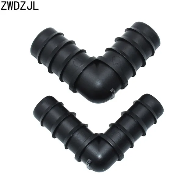 Öntözés 1/2 Tömlő Könyök Barb 3/4 Térd 90 Fokos Tömlőjavító Csatlakozás Adapter Öntözőrendszer Szerelvények 4Db