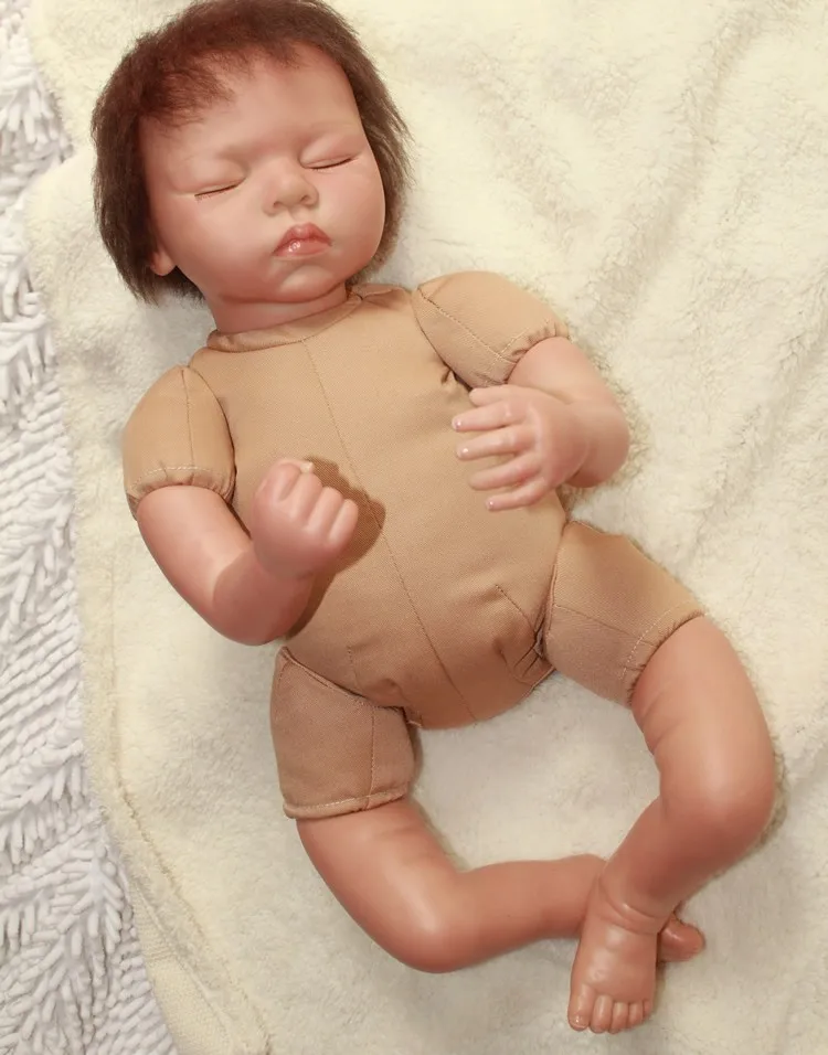 Wildleder Tuch Körper für 22 "Baby Neugeborenen Puppen Reborn 3/4 Arm 