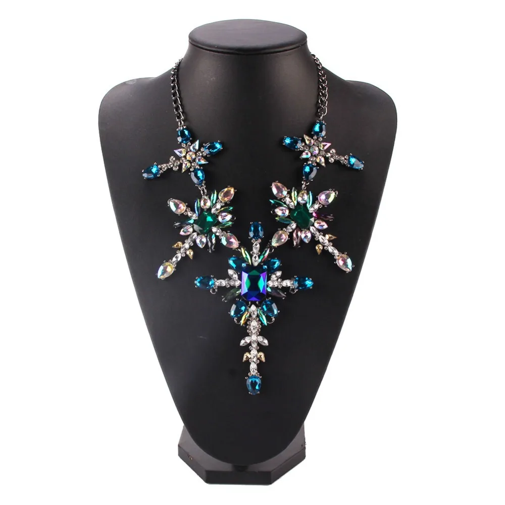 Vedawas модное массивное ожерелье с подвеской для женщин, вечерние аксессуары, Кристальное ожерелье с крестом, xg1999