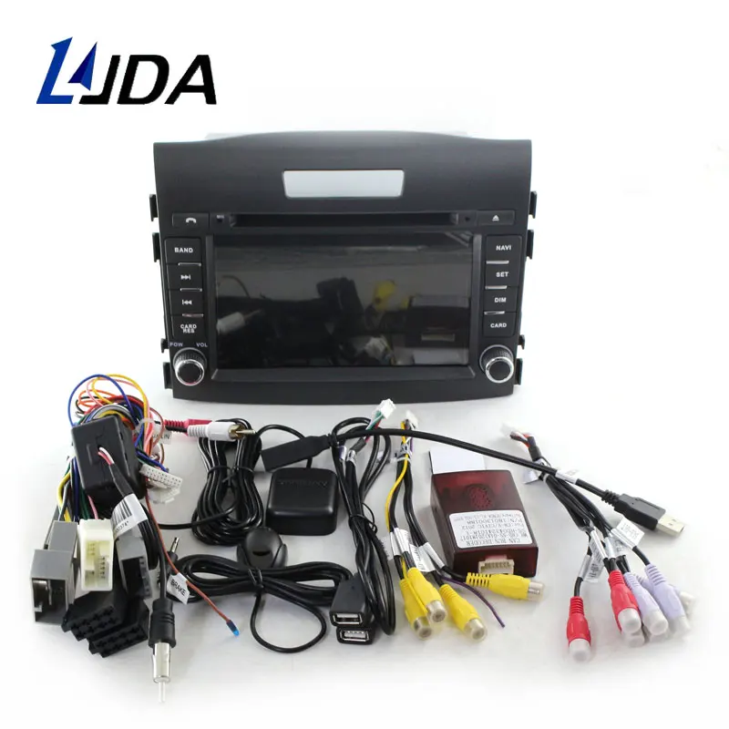 Clearance LJDA 2Din Android 9.1 Car Radio For HONDA CRV CR-V 2012-2016 WIFI Car Multimedia Player Stereo GPS Navigation DVD IPS Auto Audio 3