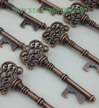 

(100 pieces/Lot) Cheapest Wedding Decoration Gift of Vintage Flower Key Bottle Opener Wedding and Party Favors For Guest Favors