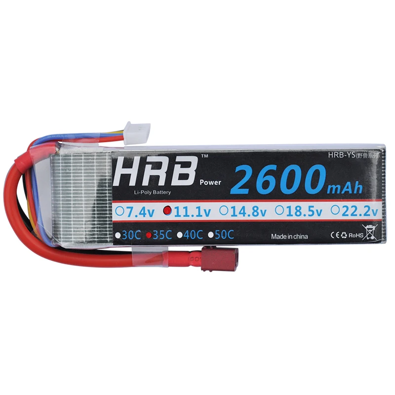 Аккумулятор HRB 3S Lipo 11 1 В 2600 мАч 35C 70C для радиоуправляемых автомобилей лодок дронов