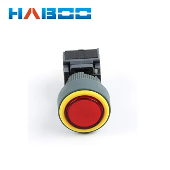 

HABOO dia.16mm 10pcs packing led lighting switch momentary push button switch 2NO+2NC waterproof IP65 6v 12v 24v 110v 220v