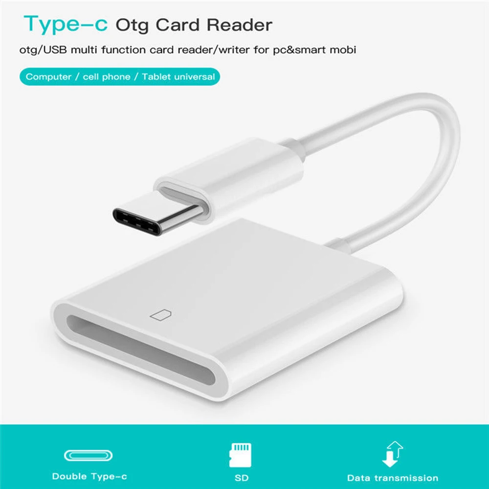 USB-C Type-C to SD Card for  Camera Reader Adapter for Apple Macbook Pro White USB-C Type-C to SD Card for  Camera Reader Adapter for Apple Macbook Pro White