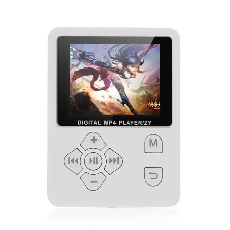 1,8 дюймовый ЖК-экран MP4-плеер с поддержкой карт памяти TF до 32 Гб hifi fm-радио мини USB музыкальный плеер Walkman для просмотра фотографий электронная книга - Цвет: Белый