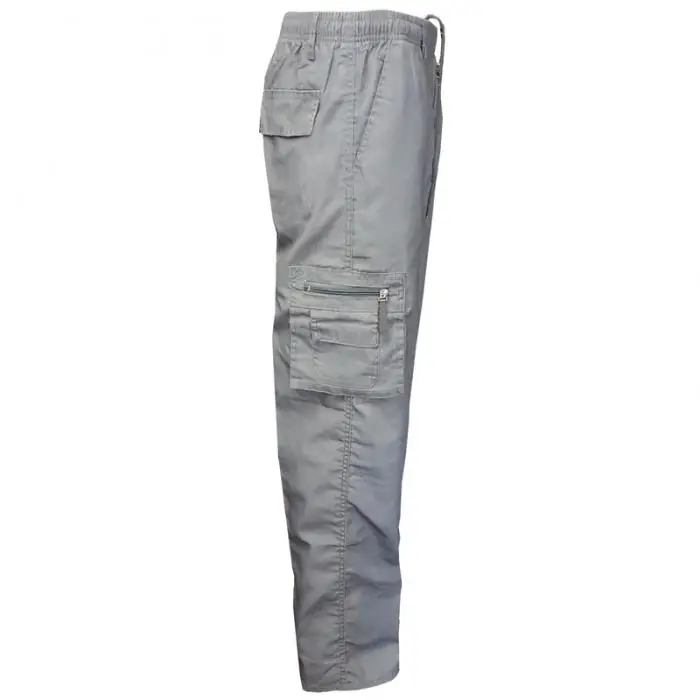 Повседневные мужские брюки средняя талия мульти-карманы Slim Fit Дышащие Брюки FDC99