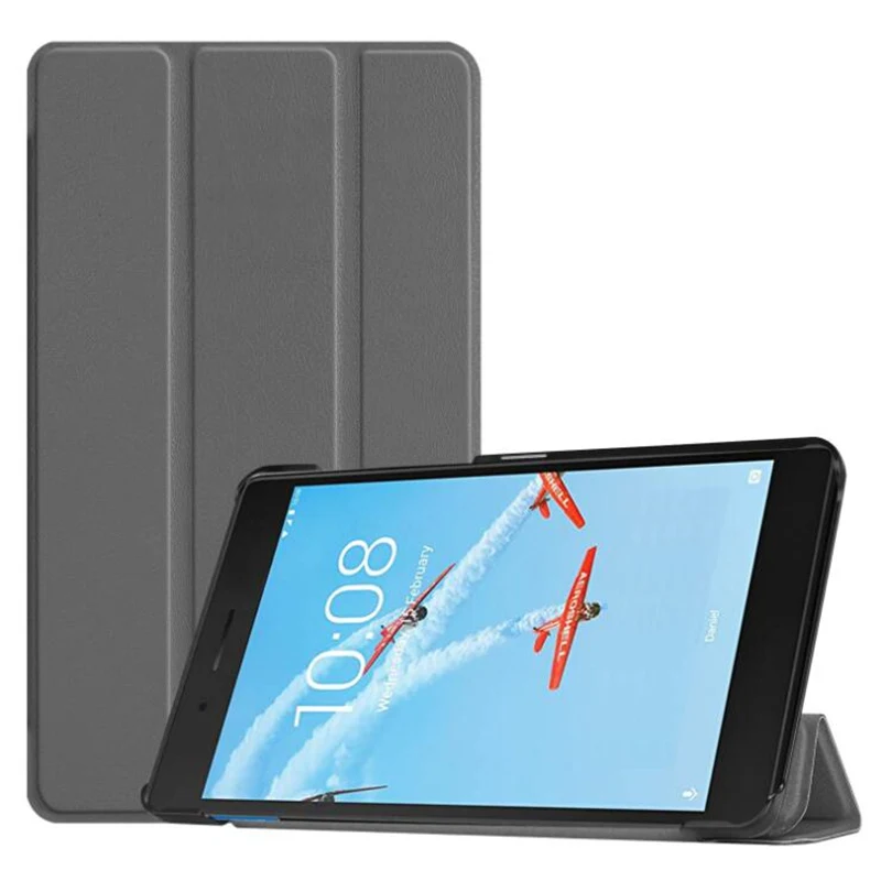 Кожаный чехол для планшета Lenovo Tab E7 ТБ 7104F TB 7 0 7104 7104|Чехлы планшетов и электронных