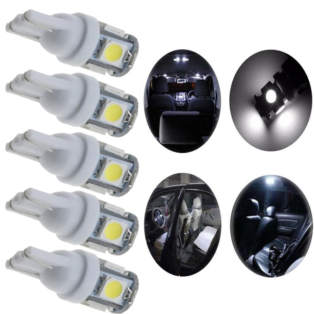 YSY 1000X T10 DC12V 5050 5 SMD 194 168 W5W автомобильный Стайлинг 5smd фонарь заднего света|led interior