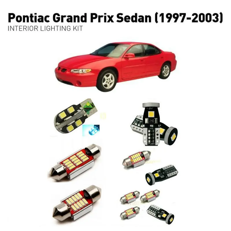 

Led interior lights For pontiac grand prix sedan 1997-2003 22pc Led Lights For Cars lighting kit automotive bulbs Canbus