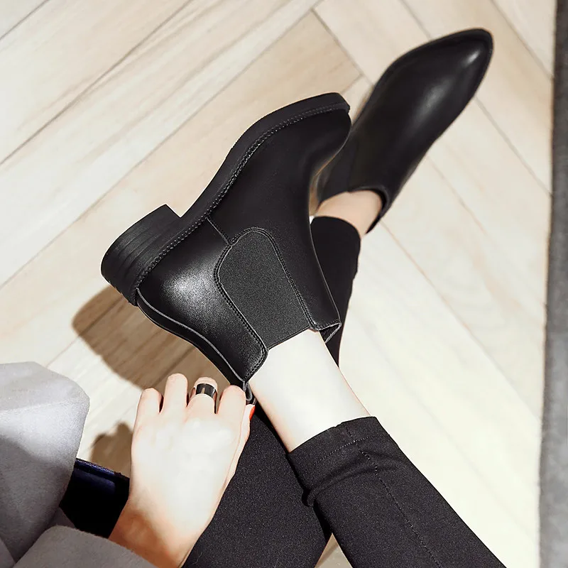 Teahoo 2017 Autumn Women Chelsea Boots Street Style ...