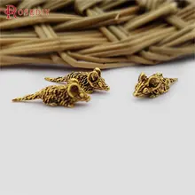 30395) 50 шт. 17x5 мм античный золотой цинковый сплав без отверстия маленькая мышь Diy ювелирных изделий Аксессуары оптом