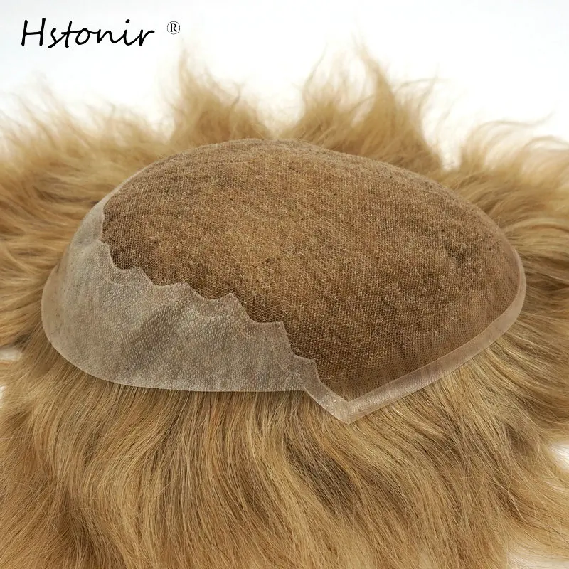 

Hstonir Hair Part Lace Human Remy Hair Wig Thin Skin Swiss Lace In Front Top Men Toupee For Sales H045