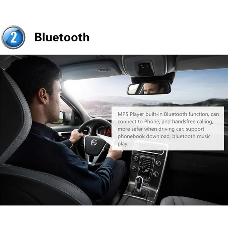 7-дюймовый 2DIN 2017 Bluetooth Car MP5 hd-плеер 7023D аудио плеер с Card Reader Радио стерео Поддержка заднего вида Камера