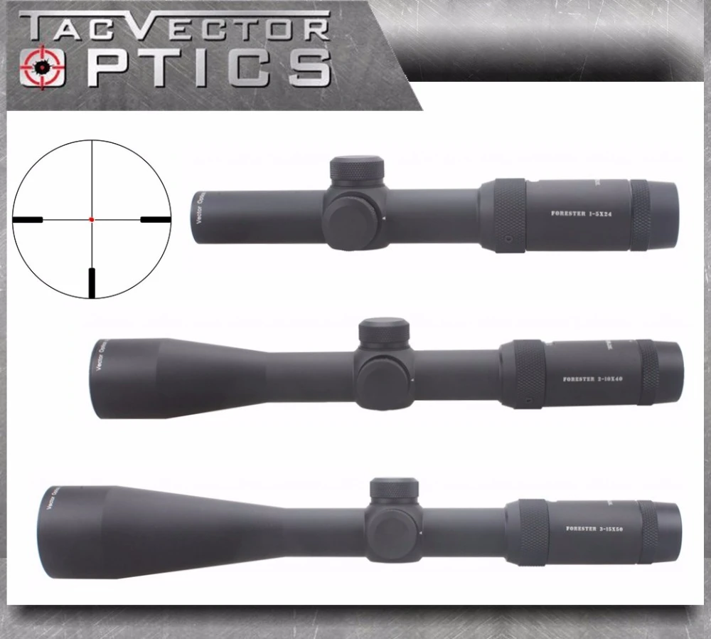 Vector Optics Forester 15x24 210x40 315x50 Hunting Riflescope 100mm