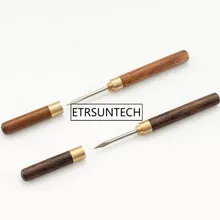 Нержавеющая сталь нож для чайной церемонии иглы палочки с деревянной ручкой для черный чай, пуэр Tuos Biluochun