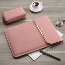 Матовая сумка для ноутбука из искусственной кожи для женщин и мужчин 11, 12, 14, 15, 15,6, для Macbook Air 13, чехол для Xiaomi, samsung, lenovo, чехол для ноутбука