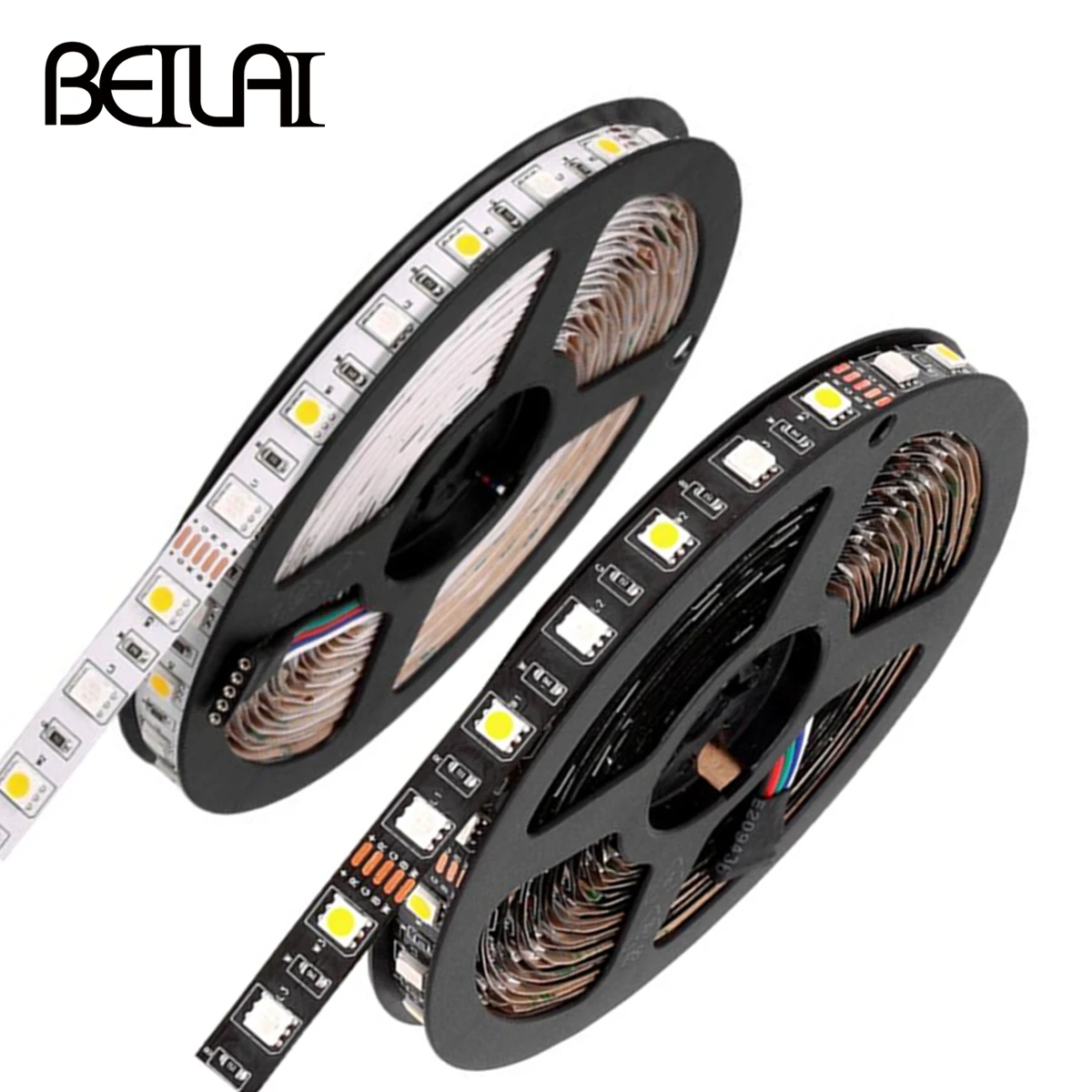 BEILAI 5M LED strip 5050 60LED/M DC12V Flexible Light Strip RGB Warm Cool White led ruban luces tiras | Лампы и освещение
