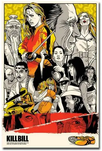 

Kill Bill Classic Movie 6style Art Wall Decor Silk Print Poster