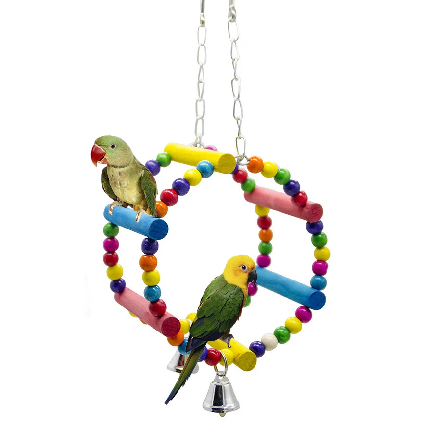 Bird Toys For Parrot Love Swing And Cockatiel Conure Accessories Budgie