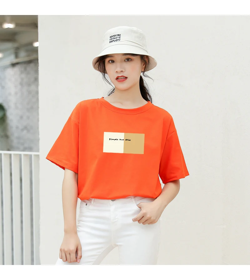 New Women T-shirts Casual Harajuku Letter Printed Tops Tee Summer Female Short Sleeve Cotton Loose Korean Tumblr T Shirt Clothes (8)