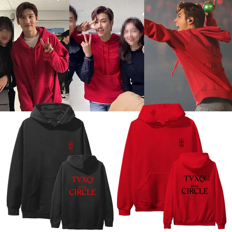 KPOP TOHOSHINKI men Hoodie sweatshirt TVXQ with CIRCLE unisex Pullover sweatshirts CONCERT WITH Men Jumper (7)