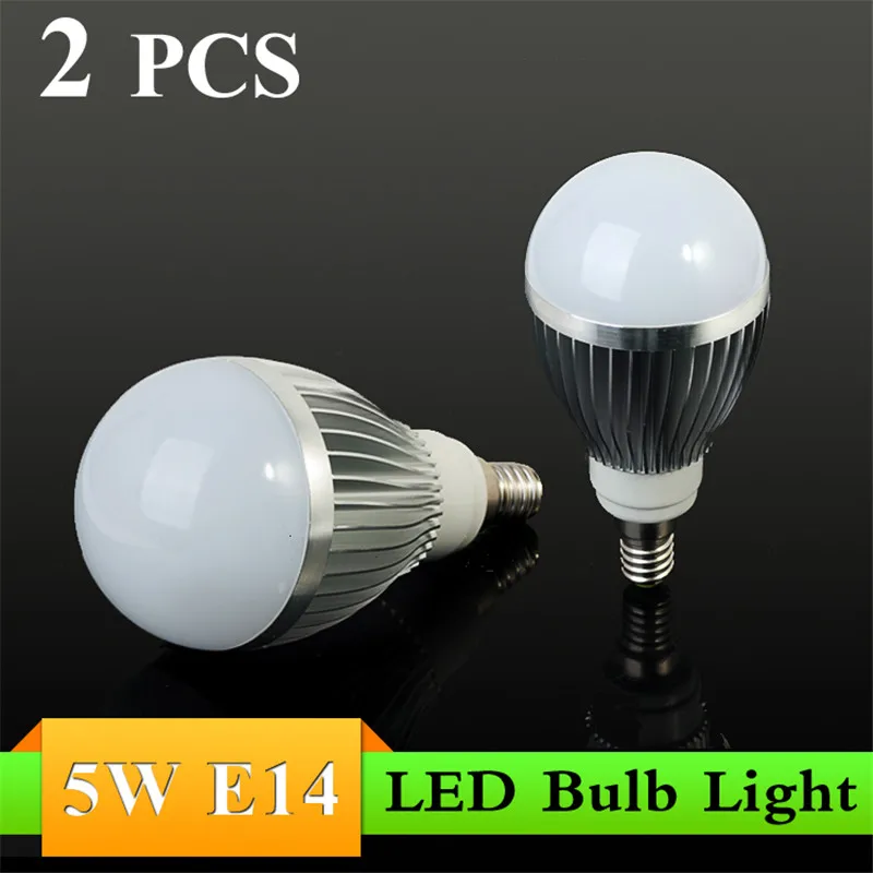 2PCS/lot Brand NEW E14 LED Lamp 5W LED Bulb Light High Brightness 110V