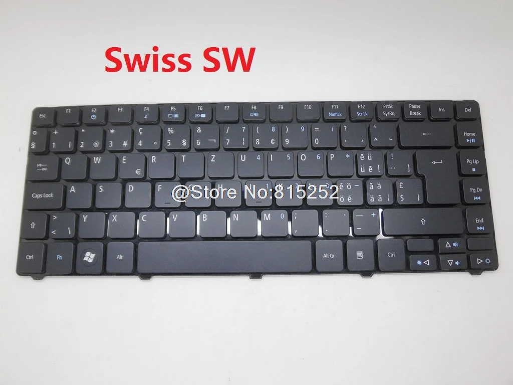 Клавиатура для ноутбука Acer Aspire 4235 4240 4250 4251 4252 4253 4743 4333 скандинавские NE Россия RU