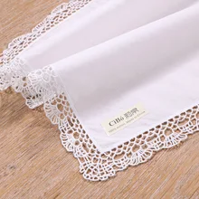 A016: белый изготовлено из хлопка самого высокого качества кружевной носовой платок пустым крючком для женщин/Женские свадебные сатин платок носовой платок