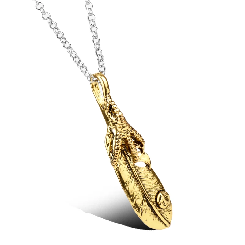 Подвеска в виде Орлиного пера HANCHANG Takahashi Goro ретро подвеска 2 вида цветов цепь