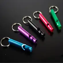 Small Aluminum whistle lifesaving whistle whistle mini outdoor survival kit Sports whistle