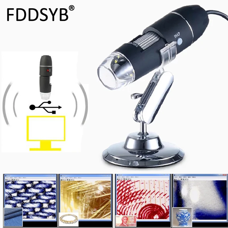

Hot sell Mega Pixels 1600X 8 LED Digital USB Microscope motherboard repair Magnifier Electronic Stereo USB Endoscope Camera
