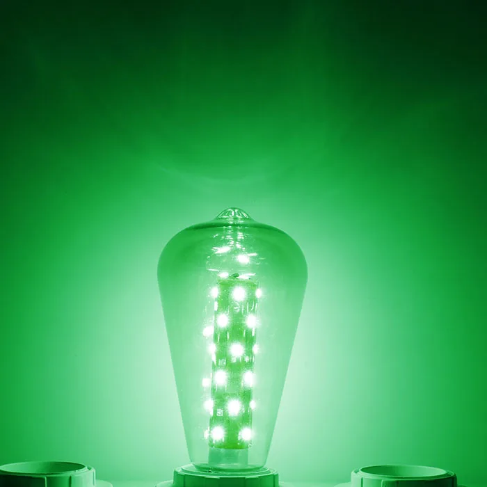 Edison led e27 Бесплатная доставка 4 Вт ST64 красные синие зеленый EDISON ЛАМПЫ СВЕТОДИОДНЫЕ