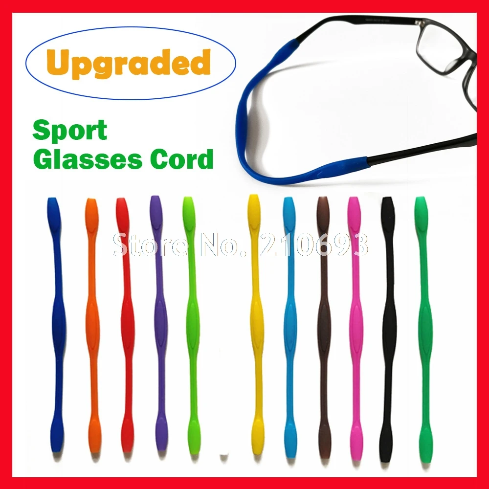 

100pcs Adult Kids Silicone Eyeglasses Cord Sunglasses Chain String Anti Slip Glasses holder Safe Comfortable Free Shipping