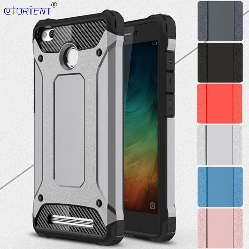 

Hybrid Armor Case for Xiaomi Redmi 3s 3 s Redmi3S Bumper Fitted Case for Xiaomi Redmi S3 Red mi 3S Hard Frame Phone Back Cover