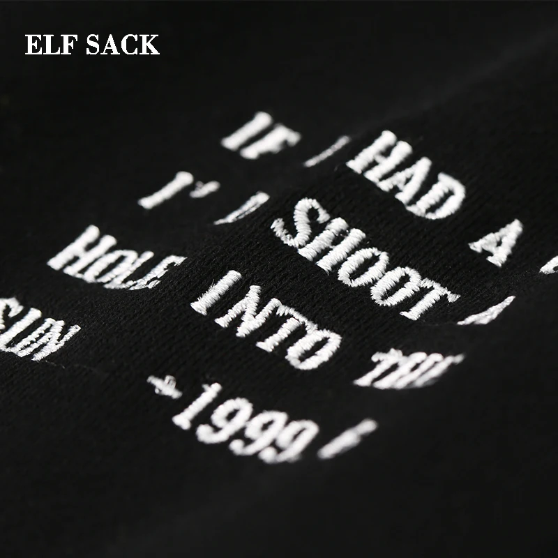 Женские шаровары ELFSACK однотонные хлопковые с эластичным поясом полной длины 3