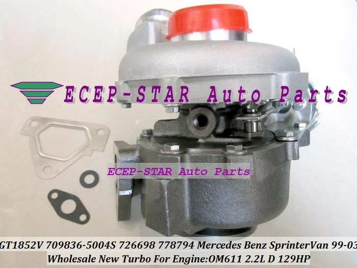 GT1852V 709836-5004S 709836-000431 709836 726698 778794 Turbocharger For Mercedes benz Sprinter Van 1999-2003 OM611 2.2L 141HP